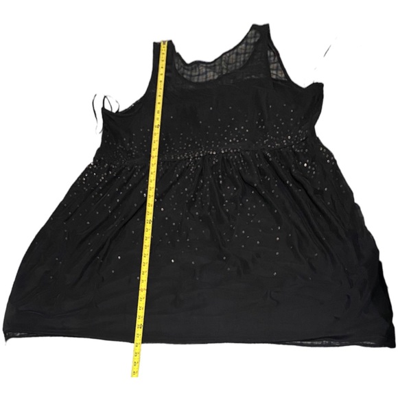 Lane Bryant Women’s Plus Size Black Sleeveless Sequin Party Lined Dress, Size 28 - Picture 7 of 8